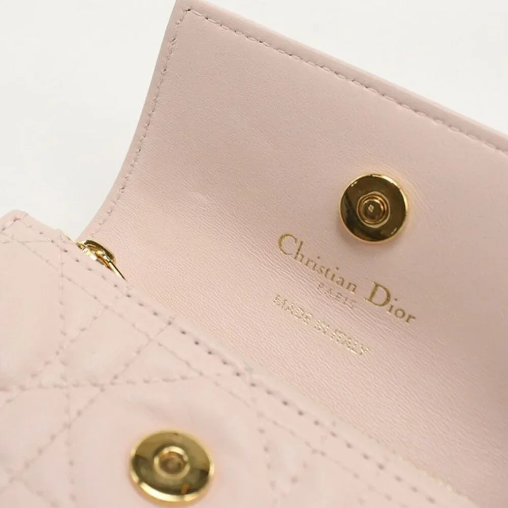 Dior Glycine Wallet Joli Bifold Lambskin